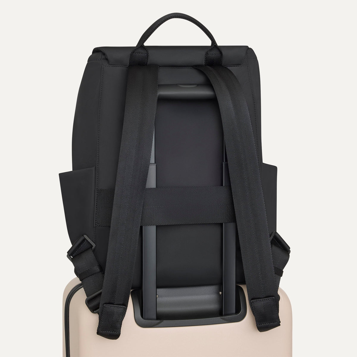 Rothys Lightweight Travel Cinch Backpack in Ink