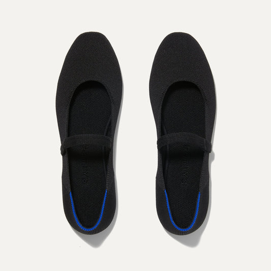 Rothys The Square Mary Jane in Black