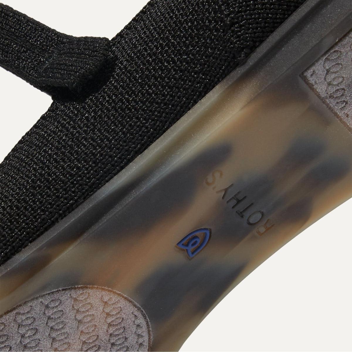 Rothys The Square Mary Jane in Black