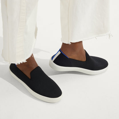 Rothys The Original Slip On Sneaker in Black Solid