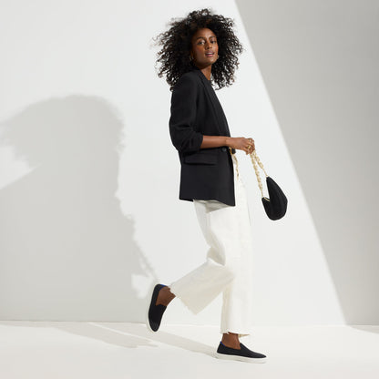 Rothys The Original Slip On Sneaker in Black Solid