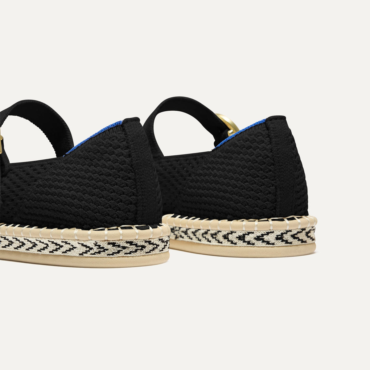 Rothys The Espadrille Mary Jane in Black
