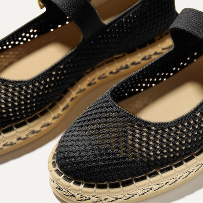 Rothys The Espadrille Mary Jane in Black