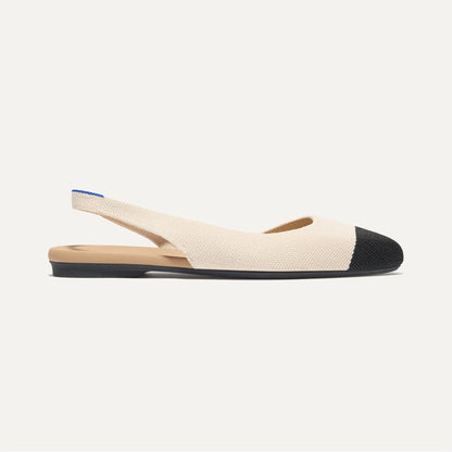 Rothys The Almond Slingback in Conch Captoe