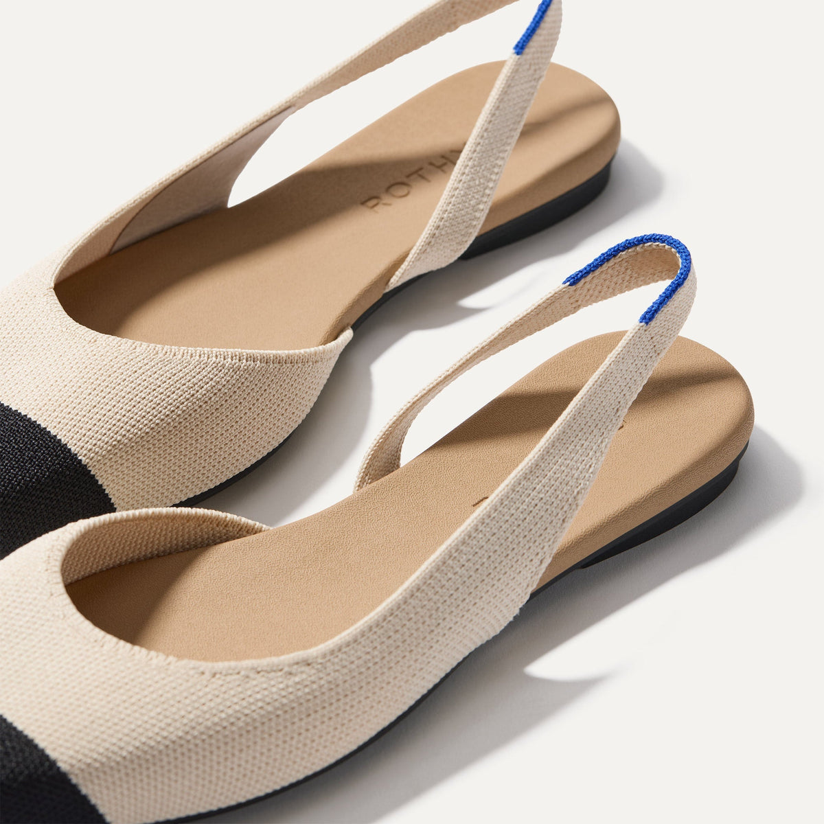 Rothys The Almond Slingback in Conch Captoe