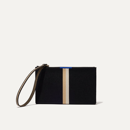 Rothys Wallet Wristlet in Black Portobello Stripe