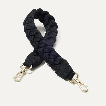 Rothys The Shoulder Strap in Black Braid