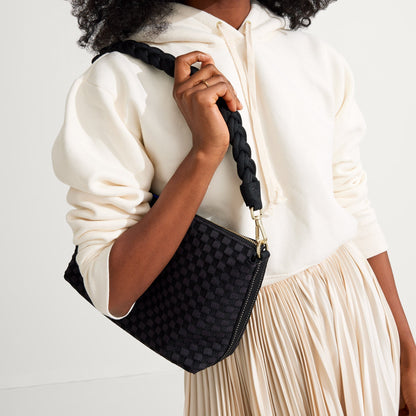 Rothys The Shoulder Strap in Black Braid