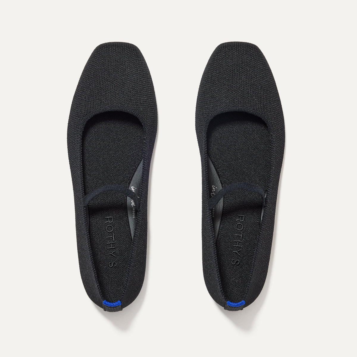 Rothys The Max Square Mary Jane in Black