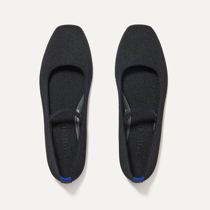 Rothys The Max Square Mary Jane in Black