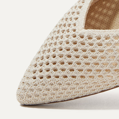 Rothys The Point II in Off White Mesh