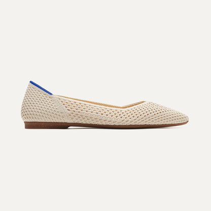 Rothys The Point II in Off White Mesh