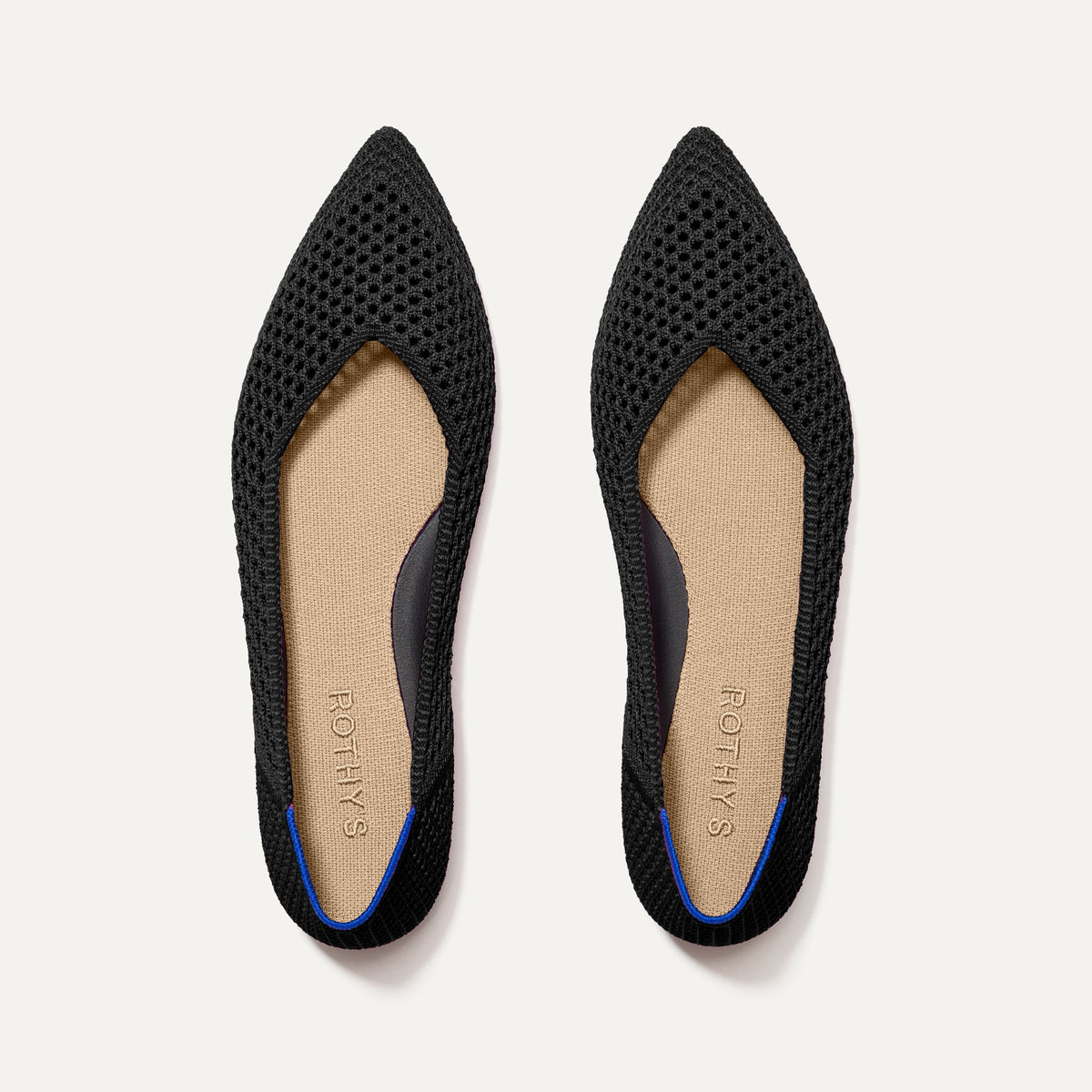 Rothys The Point II in Noir Mesh