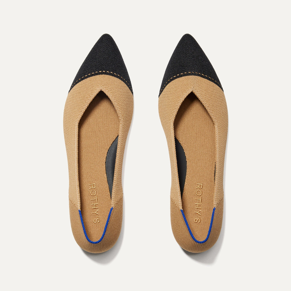 Rothys The Point II in Camel Captoe