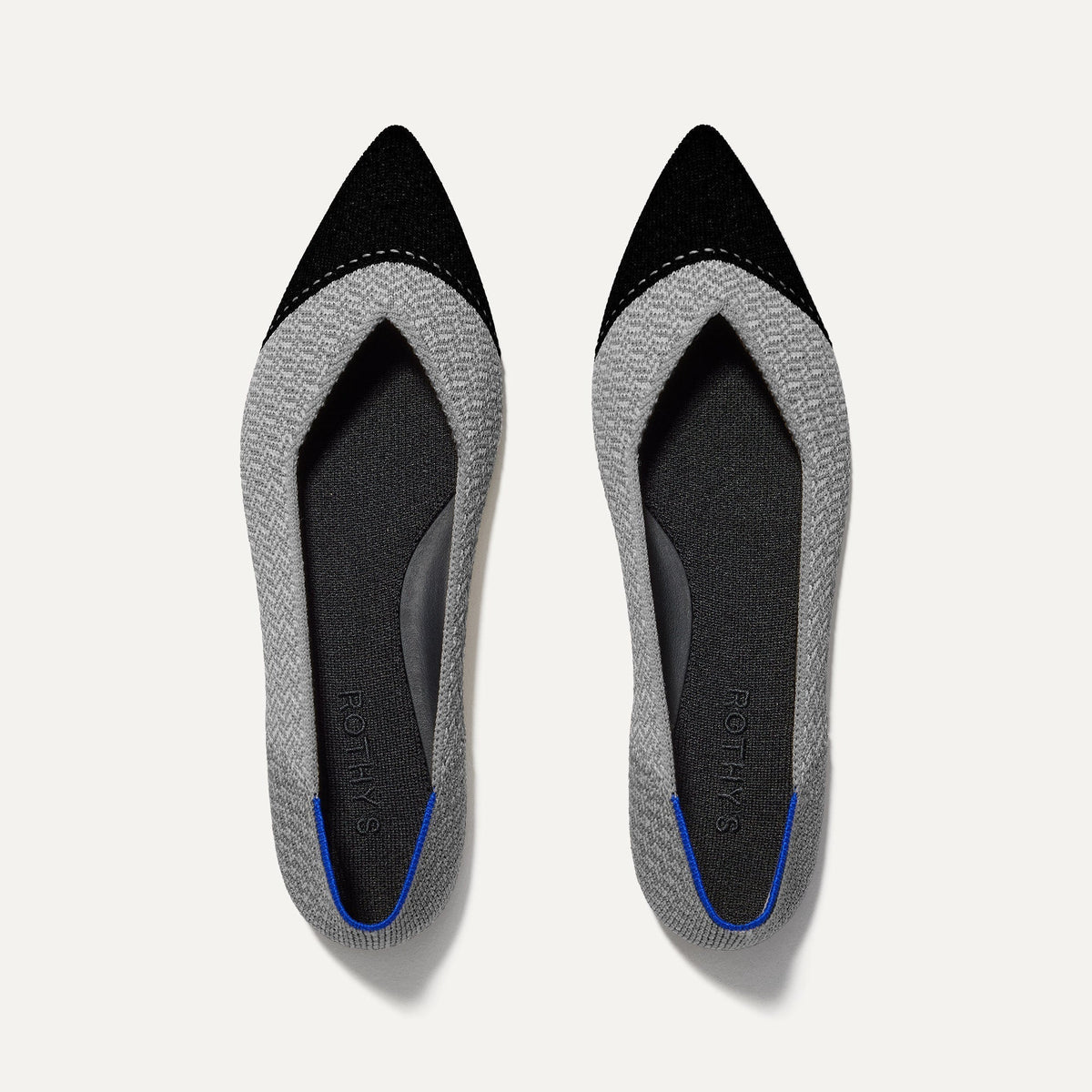 Rothys The Point II in Pebble Herringbone