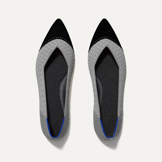 Rothys The Point II in Pebble Herringbone