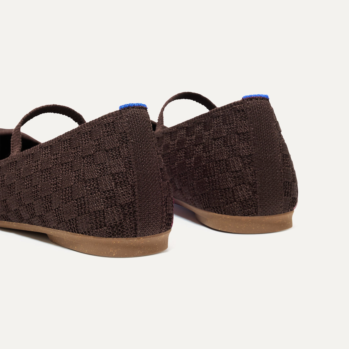 Rothys The Max Square Mary Jane in Chocolate