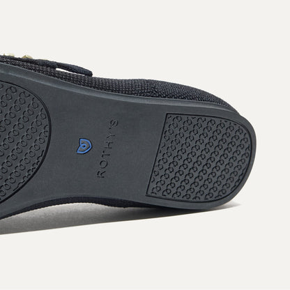 Rothys The Double Buckle Mary Jane in Black