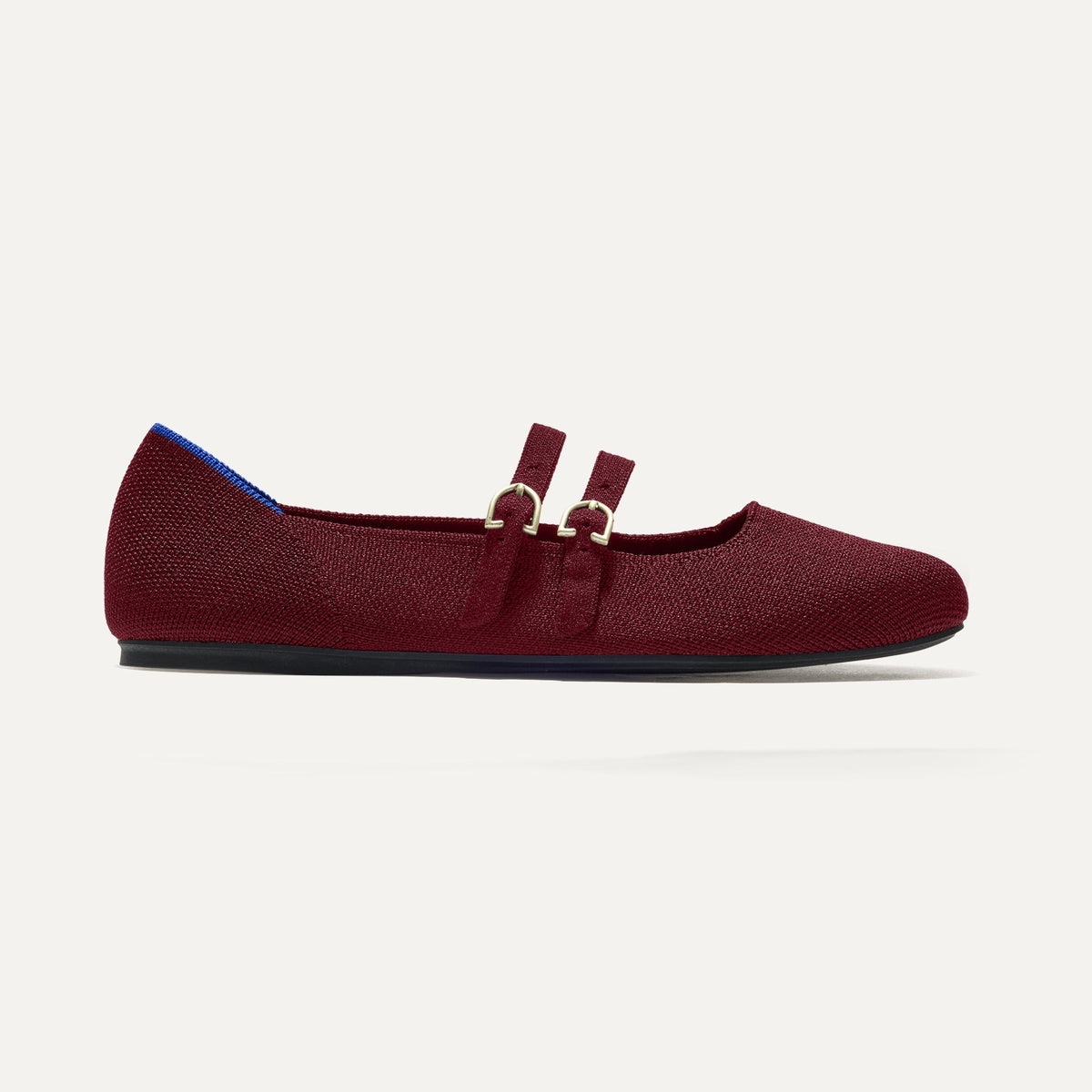 Rothys The Double Buckle Mary Jane in Cabernet