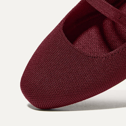 Rothys The Double Buckle Mary Jane in Cabernet