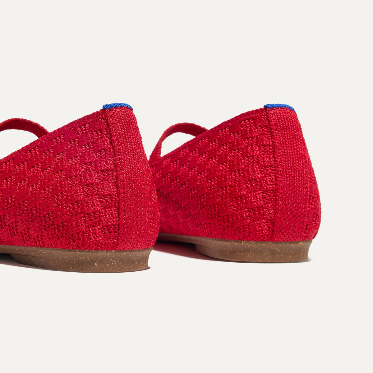 Rothys The Max Square Mary Jane in Red Crisp Basketweave