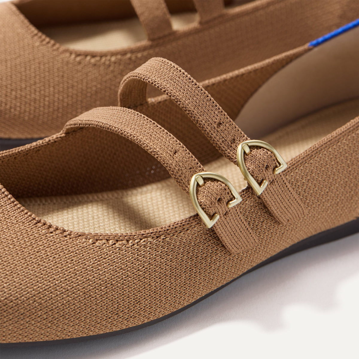 Rothys The Double Buckle Mary Jane in Java Chip