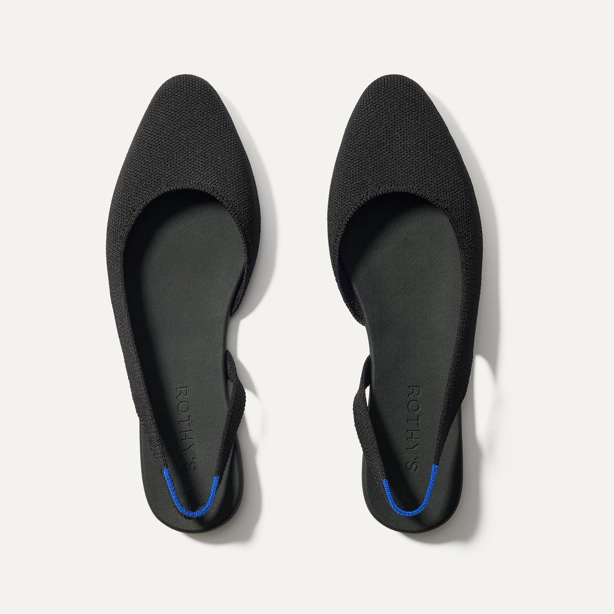 Rothys The Almond Slingback in Black
