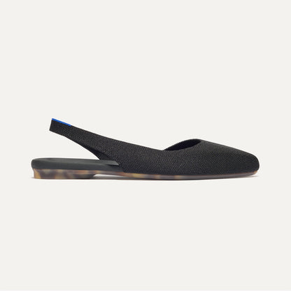 Rothys The Almond Slingback in Black