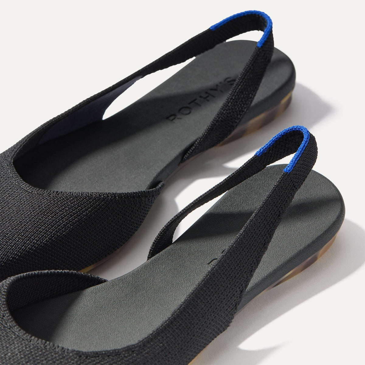 Rothys The Almond Slingback in Black
