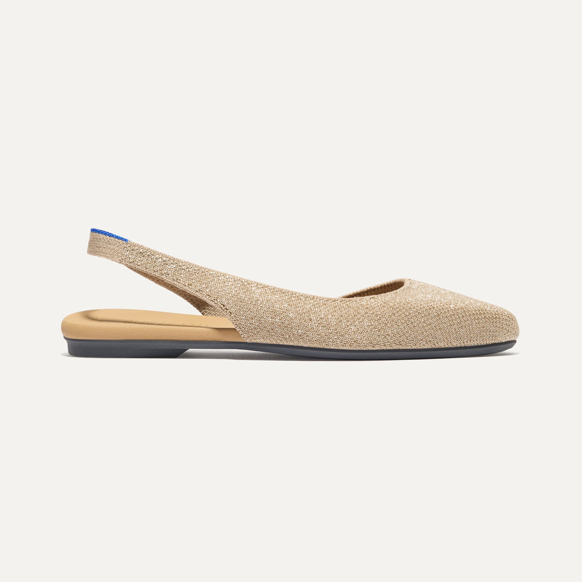 Rothys The Almond Slingback in Metallic Prosecco