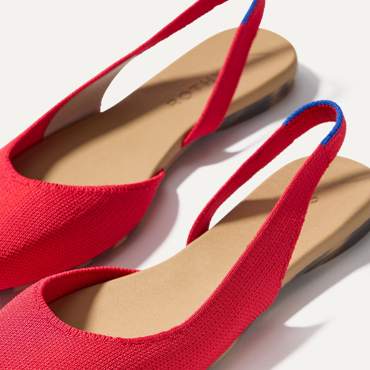 Rothys The Almond Slingback in Lollipop Red