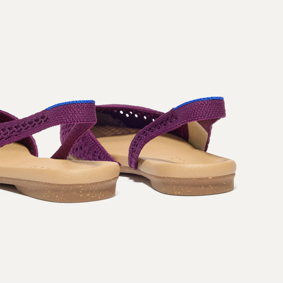 Rothys The Almond Slingback in Plum Mesh