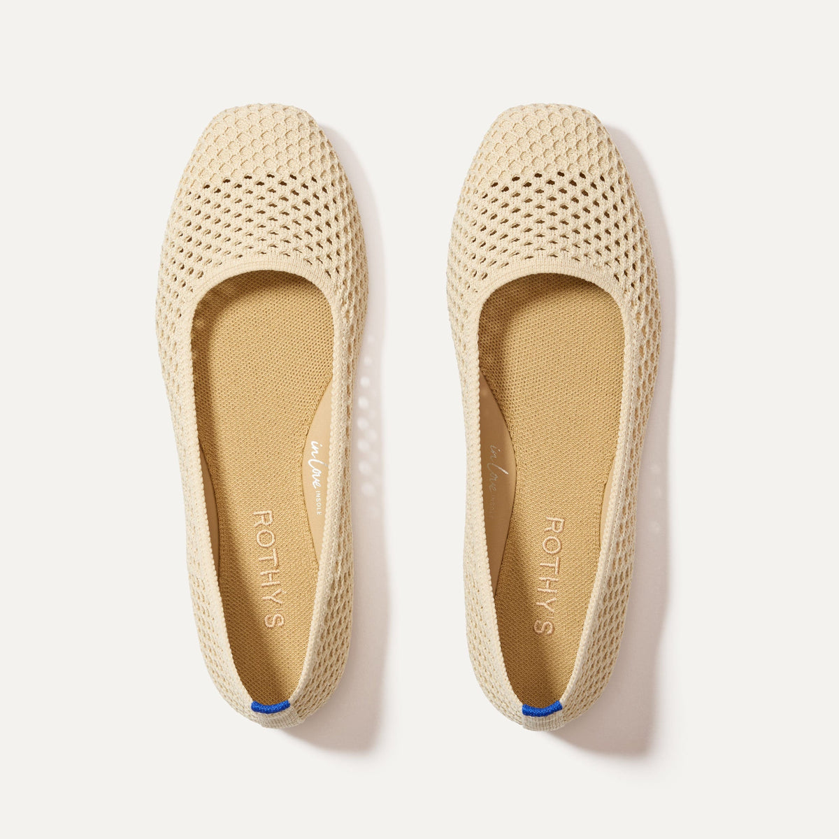 Rothys The Max Square in Off White Mesh