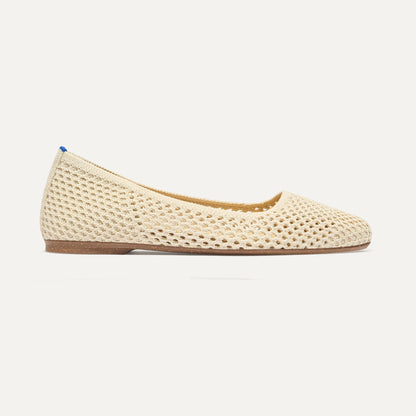 Rothys The Max Square in Off White Mesh