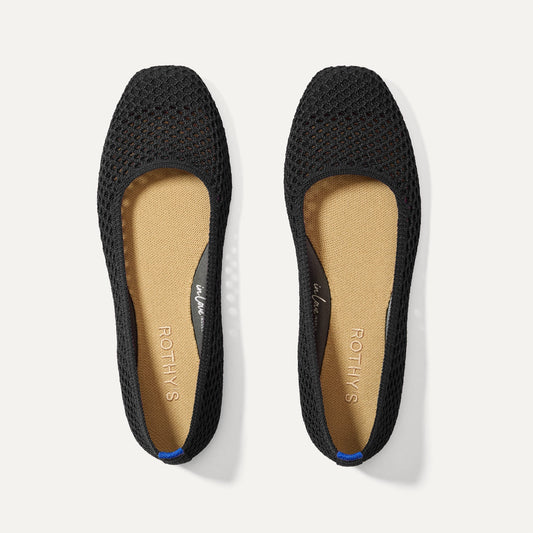 Rothys The Max Square in Black Mesh