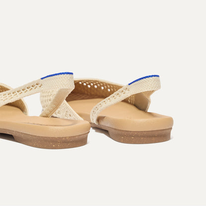 Rothys The Almond Slingback in Off White Mesh