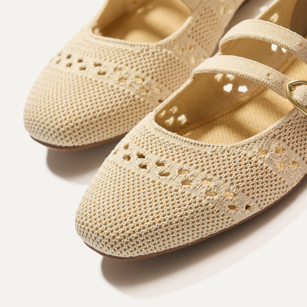 Rothys The Double Buckle Mary Jane in Powder Crochet