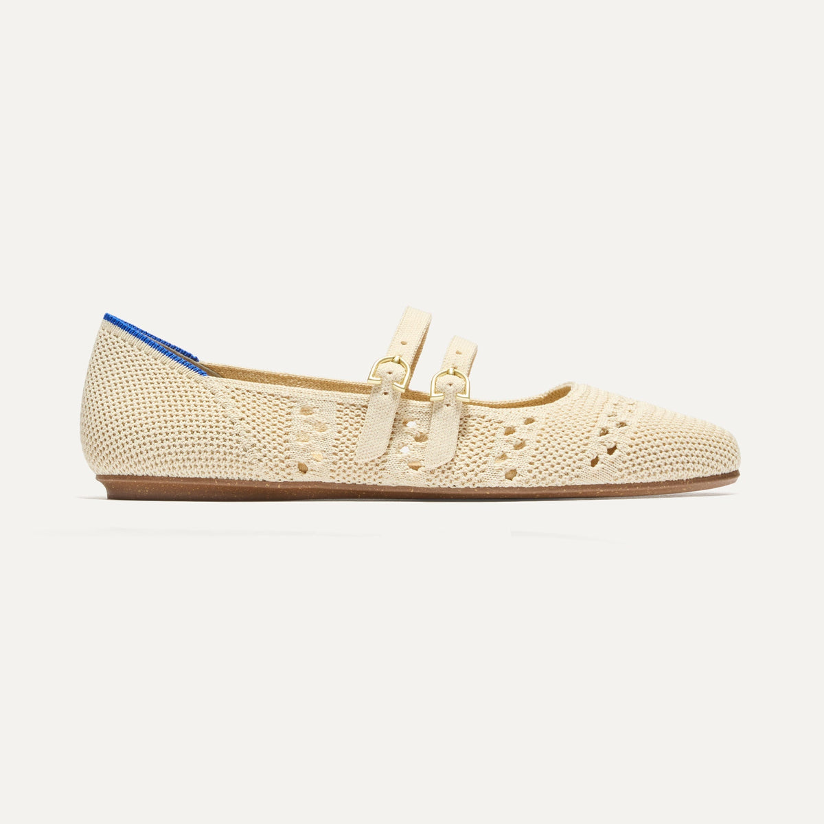 Rothys The Double Buckle Mary Jane in Powder Crochet