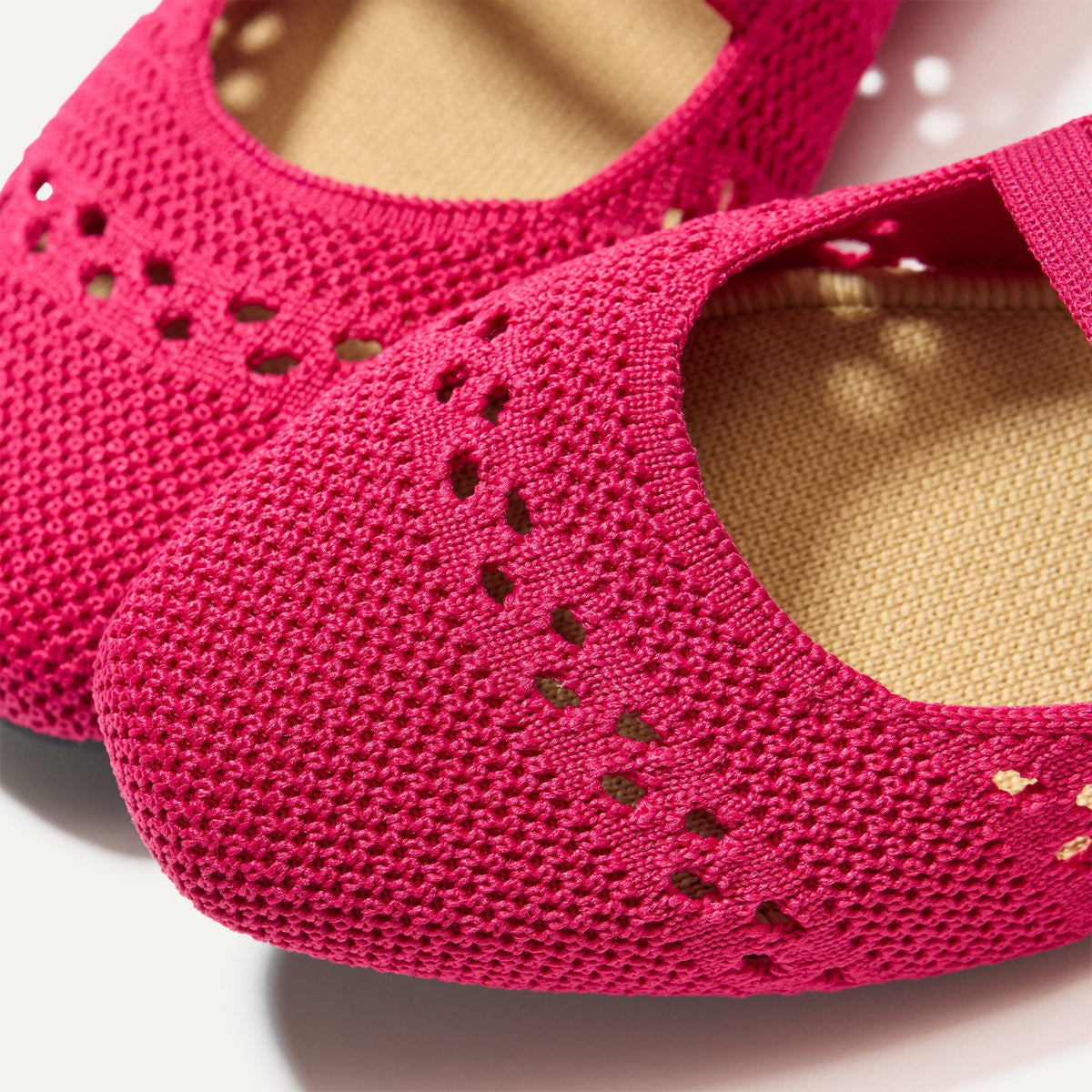 Rothys The Double Buckle Mary Jane in Rouge Crochet