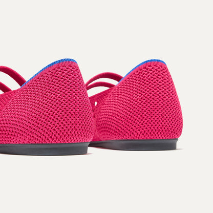 Rothys The Double Buckle Mary Jane in Rouge Crochet
