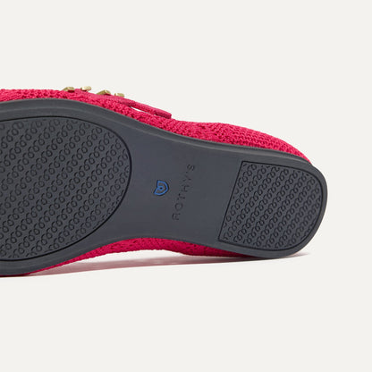 Rothys The Double Buckle Mary Jane in Rouge Crochet