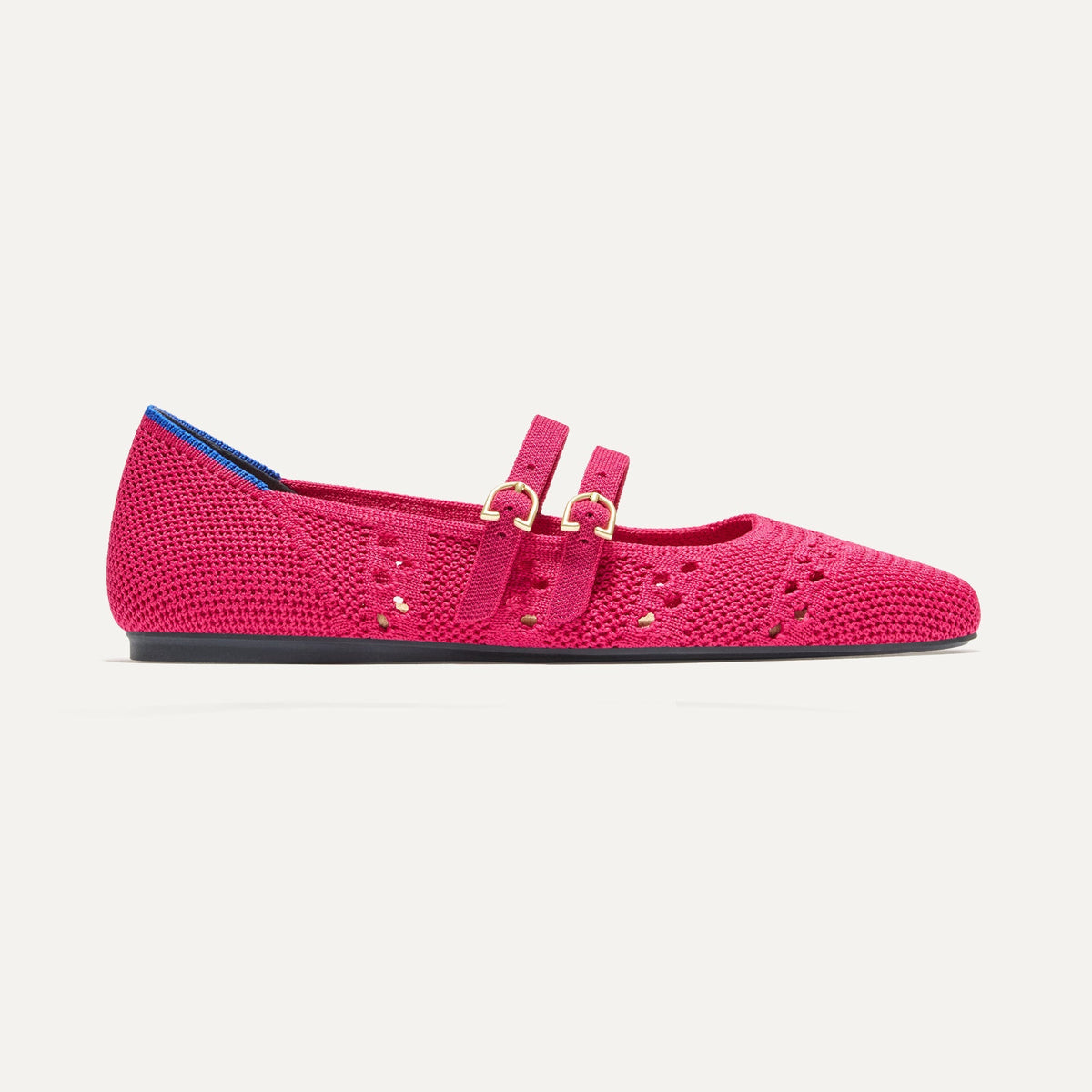 Rothys The Double Buckle Mary Jane in Rouge Crochet