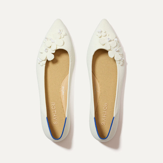 Rothys The Petal Point in White