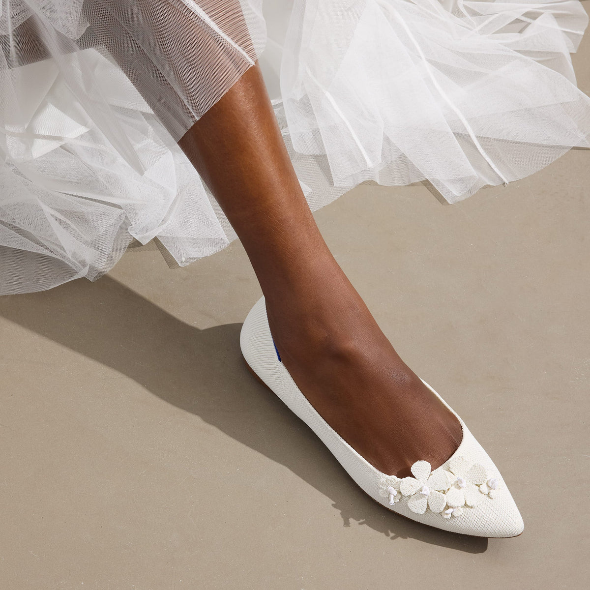 Rothys The Petal Point in White