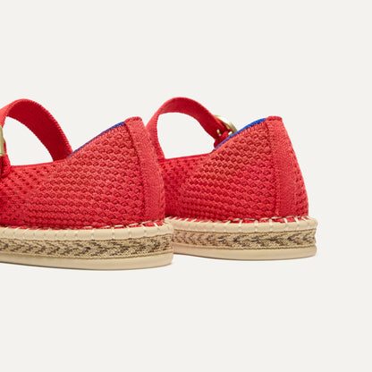 Rothys The Espadrille Mary Jane in Red Hot
