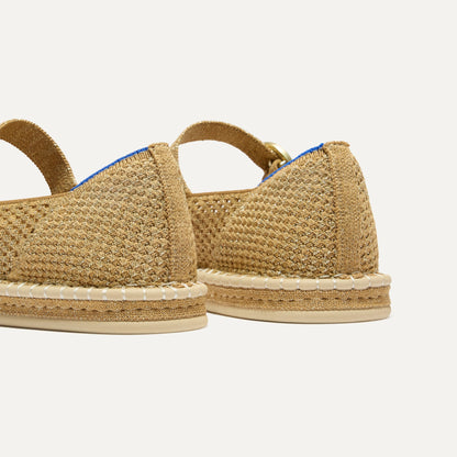 Rothys The Espadrille Mary Jane in Metallic Golden Sun
