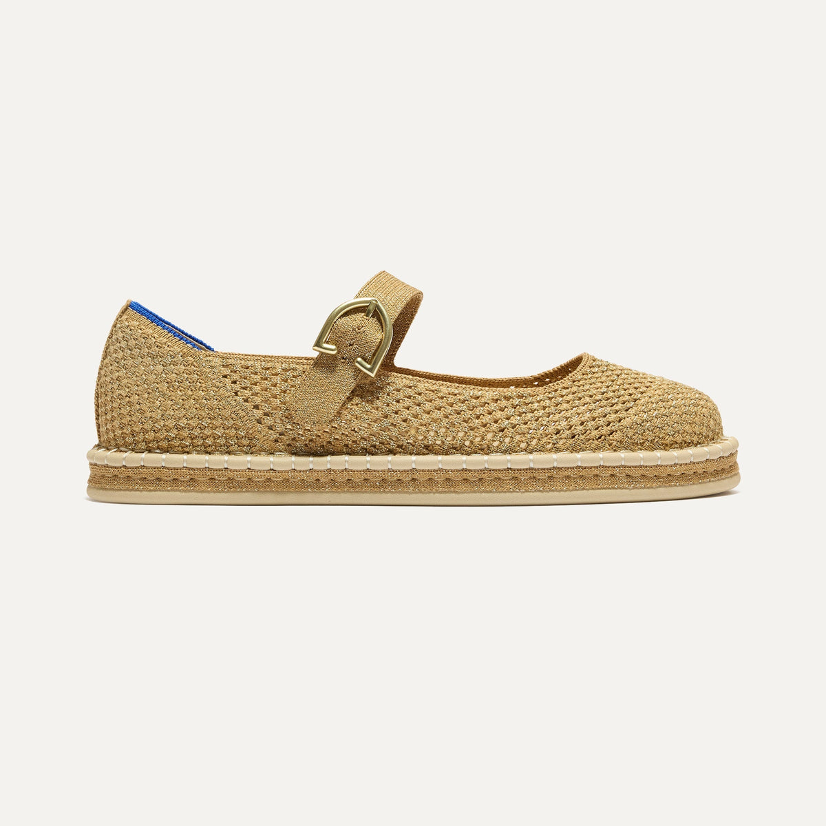 Rothys The Espadrille Mary Jane in Metallic Golden Sun