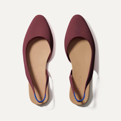 Rothys The Almond Slingback in Syrah