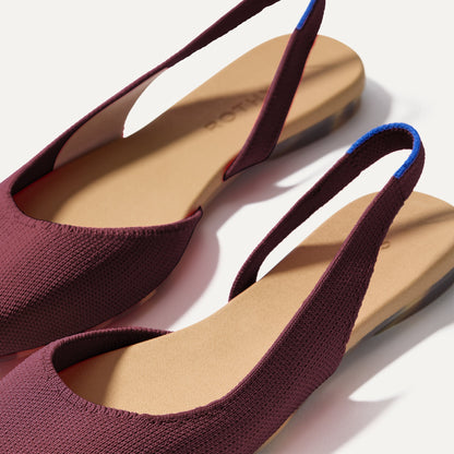 Rothys The Almond Slingback in Syrah