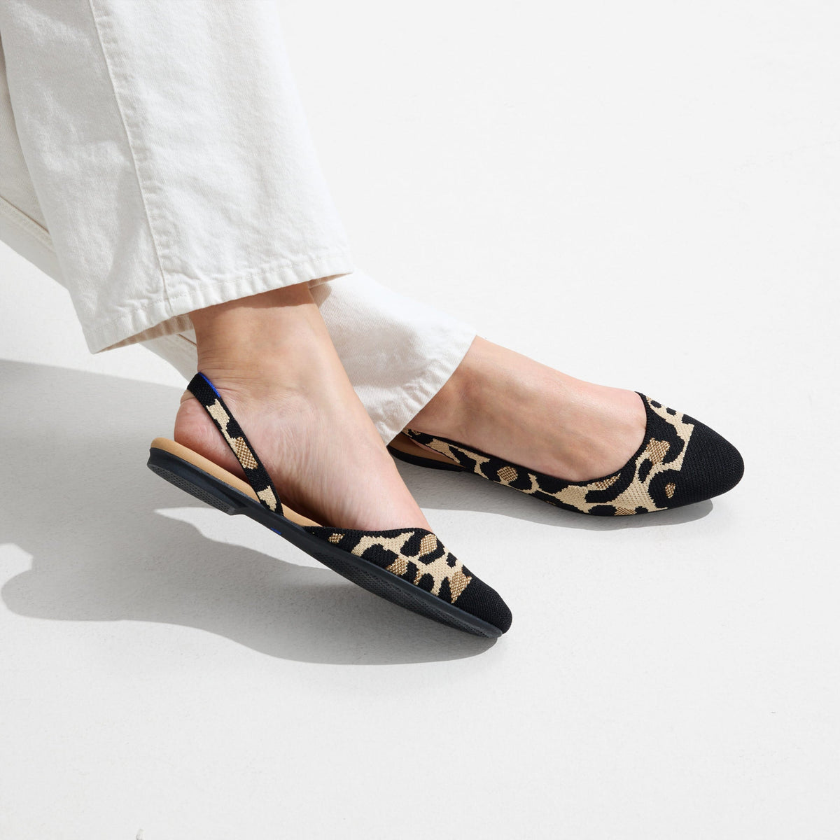 Rothys The Almond Slingback in Desert Cat